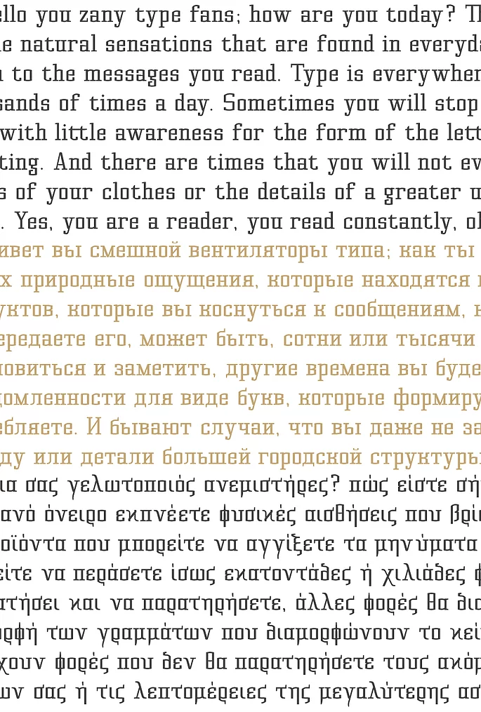Cyrus Regular Font preview